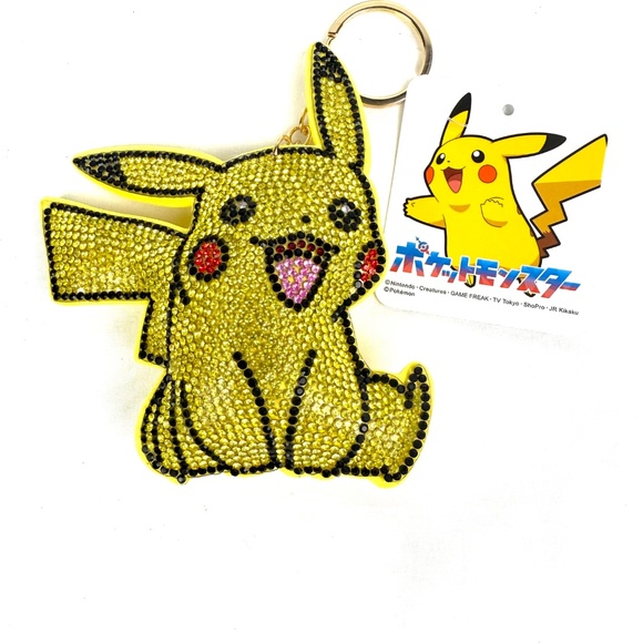 Sparkly Pikachu Rhinestone Keychain – Pokémon - Picture 4 of 9